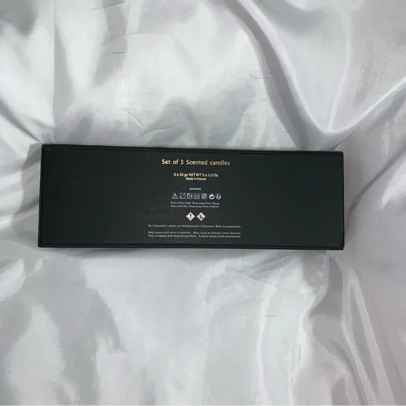 NEW IN BOX set 5 FENDI frosted crystal FF logo VOTIVE CANDLES citronellol scent - Picture 5 of 16